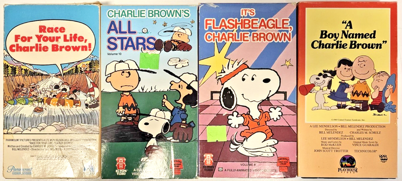 Peanuts Charlie Brown lot of 4 VHS VINTAGE