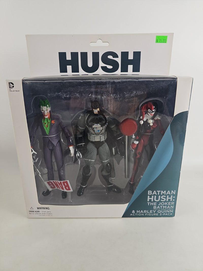 DC Collectibles Batman Hush Joker Harley Quinn & Stealth Batman 3 Figure Pack