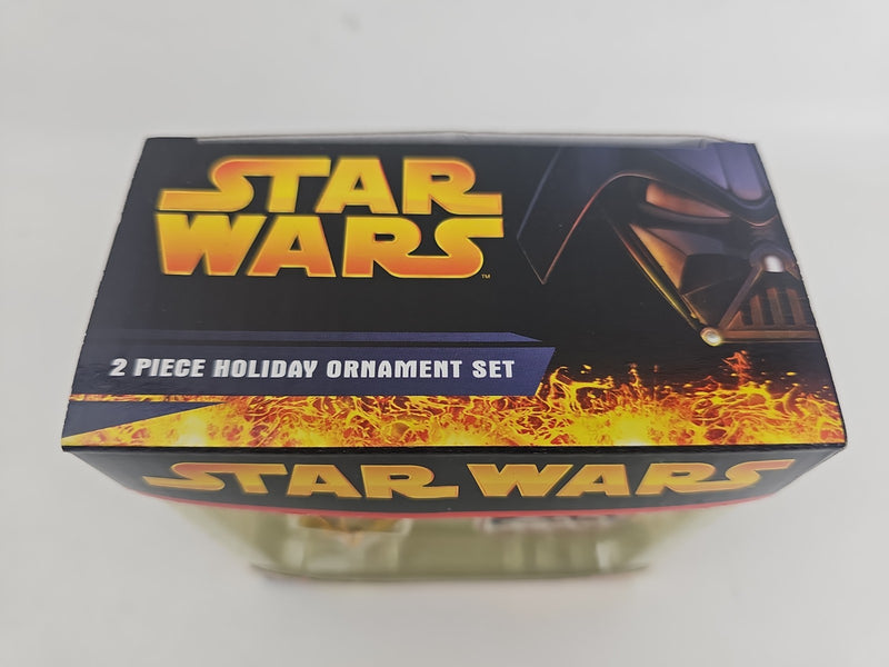 STAR WARS 2 Piece Holiday Christmas Tree Ornament Set C3PO & Phantom Menace