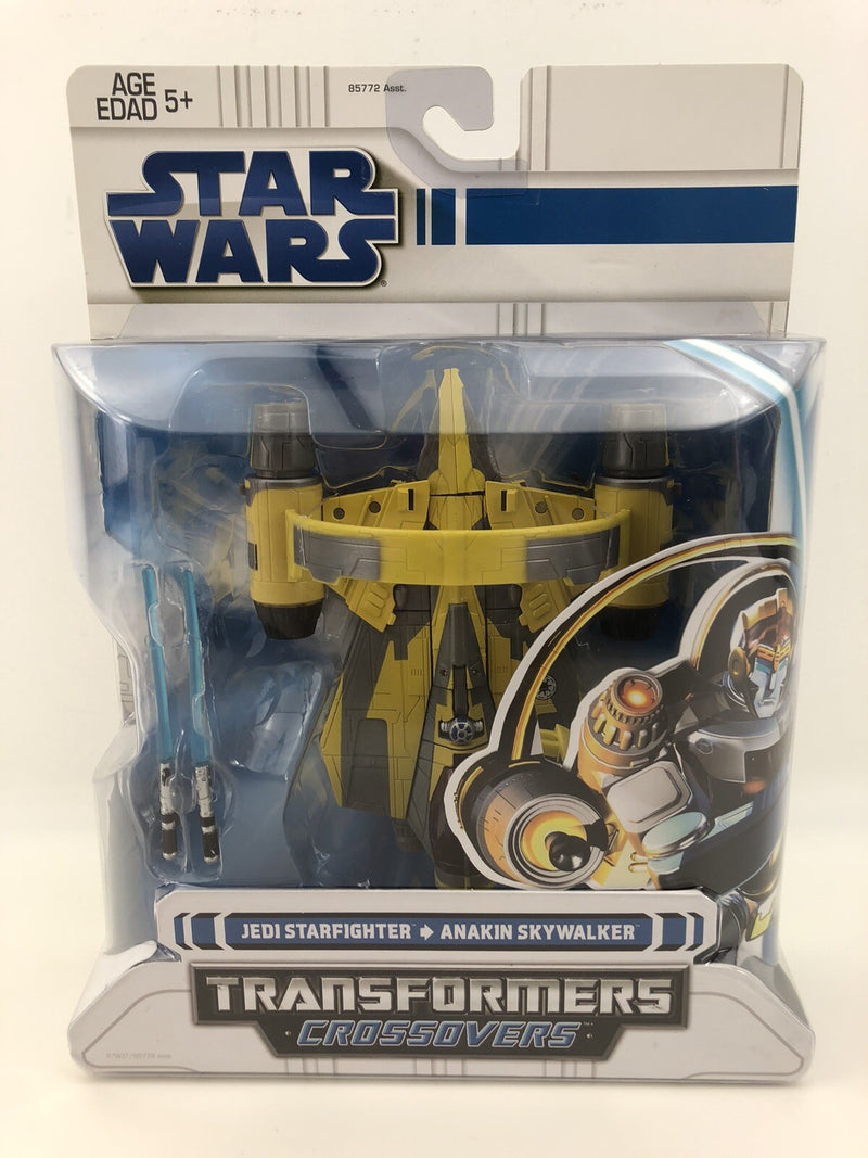 Star Wars Transformers Crossover Anakin Jedi Starfighter With Ring 2008 Hasbro