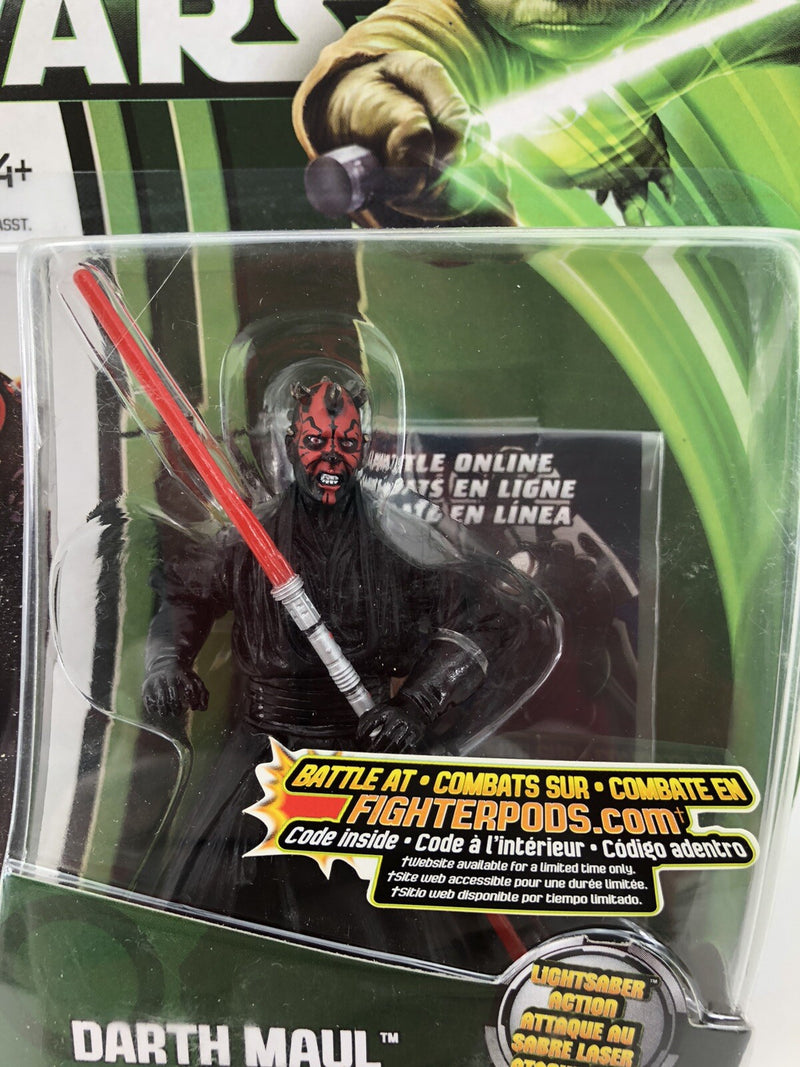 Darth Maul MH07 Movie Heroes STAR WARS Clone Wars YODA Green Card D1 Hasbro 2012