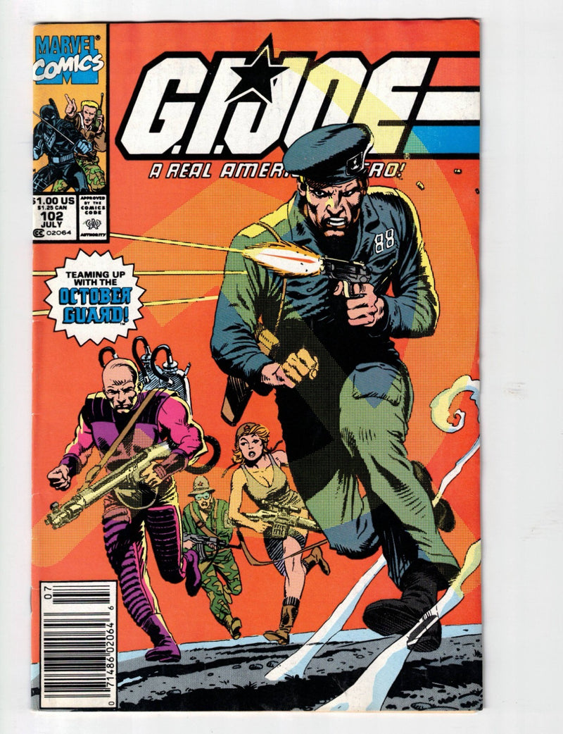 G.I. Joe A Real American Hero #102 1990 Newsstand Variant