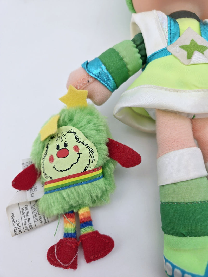 Vintage Mattel Hallmark Rainbow Brite Patty O'Green Doll & Lucky Sprite 1983