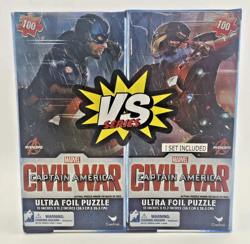 Marvel Captain America Civil War (VS Series) Ultra Foil 2 Puzzle Pack NEW 100 Pc