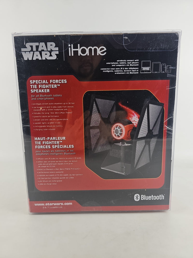 iHOME Star Wars Special Forces Tie Fighter Bluetooth Wireless Speaker NEW