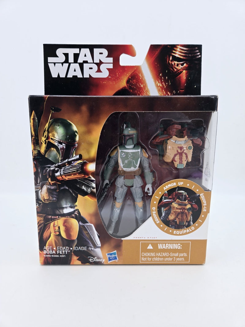 Star Wars The Force Awakens BOBA FETT Armor Up 3.75" Figure Disney Hasbro NEW