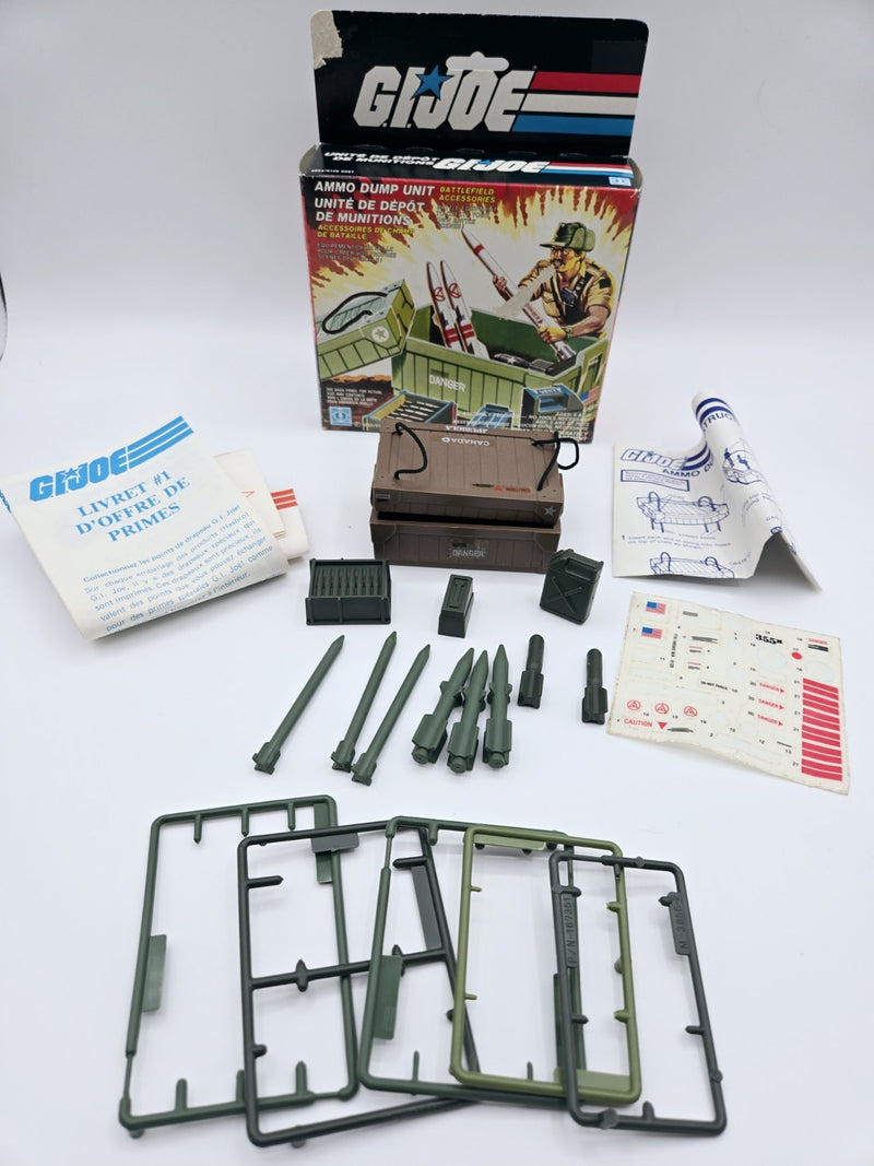 GI Joe Ammo Dump Unit 100% Complete CANADIAN OFFERLESS BOX 1985 MUST SEE PICS!