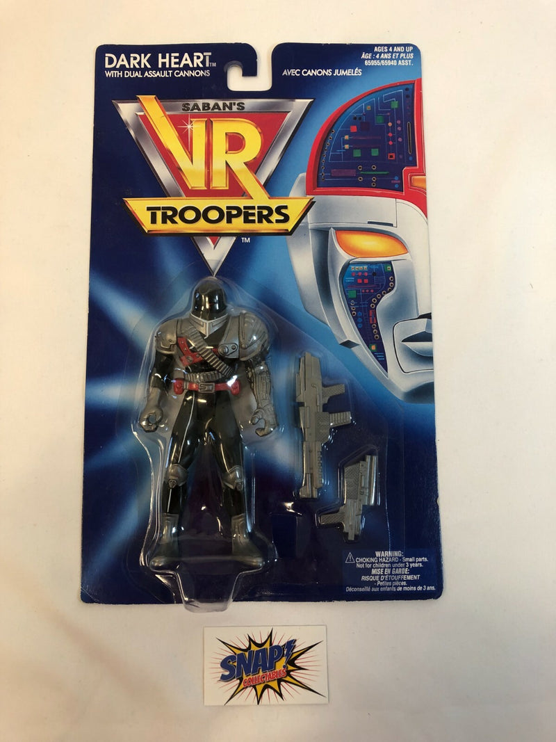 Dark Heart w/ Dual Action Cannons - Saban's VR Troopers -1994 Kenner 65955/65940