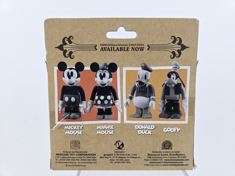 Disney Kubrick RUNAWAY BRAIN Mickey Mouse Julius Figures Box Set NEW Medicom NIB
