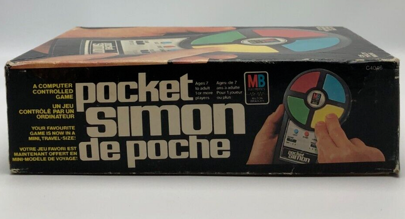 Pocket Simon Computer Controlled Game 1980 Milton Bradley Working In Box