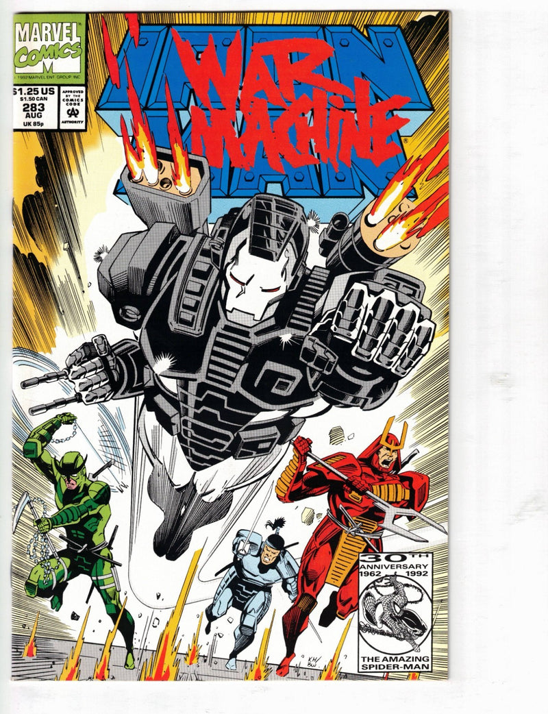 Iron Man War Machine #283 1992 Direct Edition
