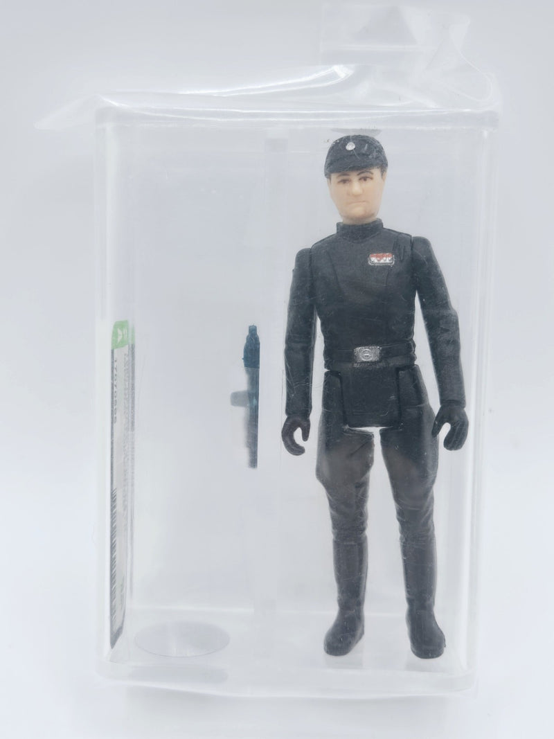Kenner Star Wars Imperial Commander Flesh / Curved Brown Eyes HK AFA 85 vintage