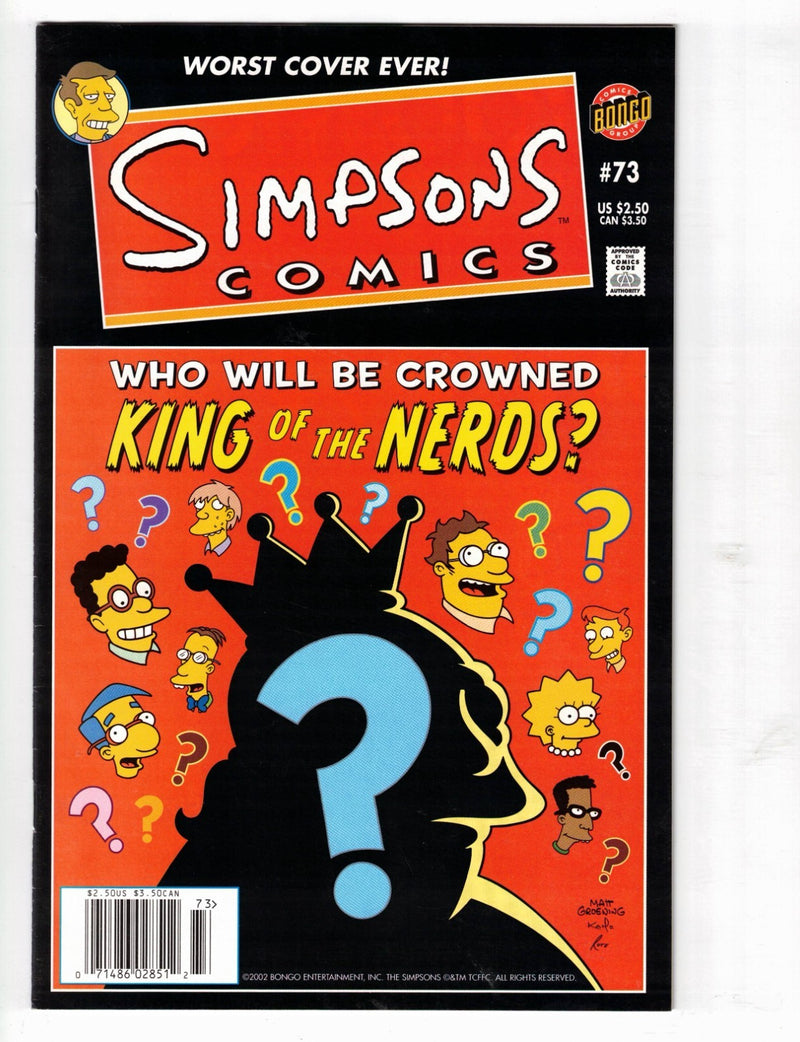The Simpsons #73 2002 Newsstand Variant