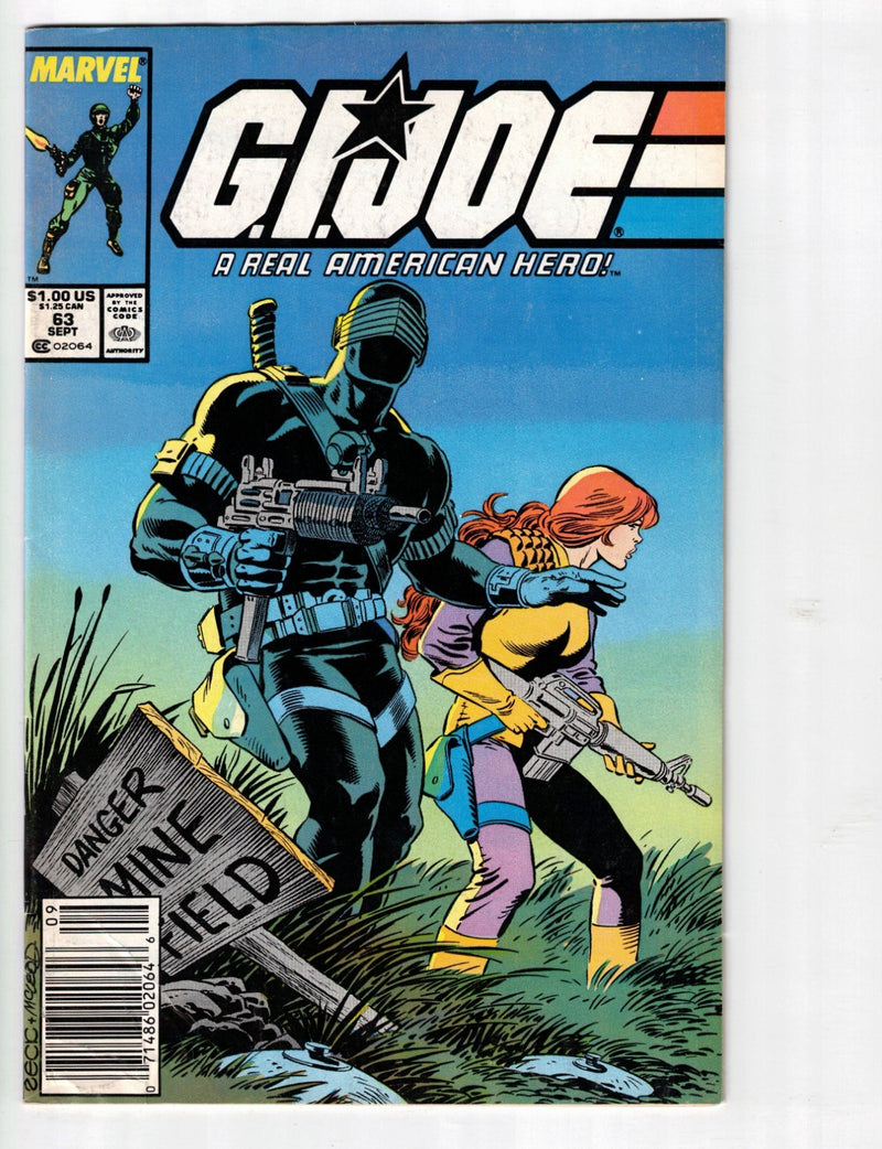 G.I. Joe A Real American Hero #63 1987 Newsstand Variant