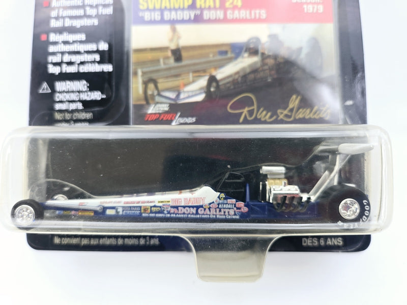 Johnny Lightning Top Fuel Legends Swamp Rat 24 Don Garlits WHITE LIGHTNING