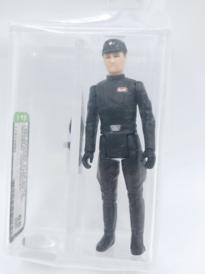 Kenner Star Wars Imperial Commander Flesh / Curved Brown Eyes HK AFA 85 vintage