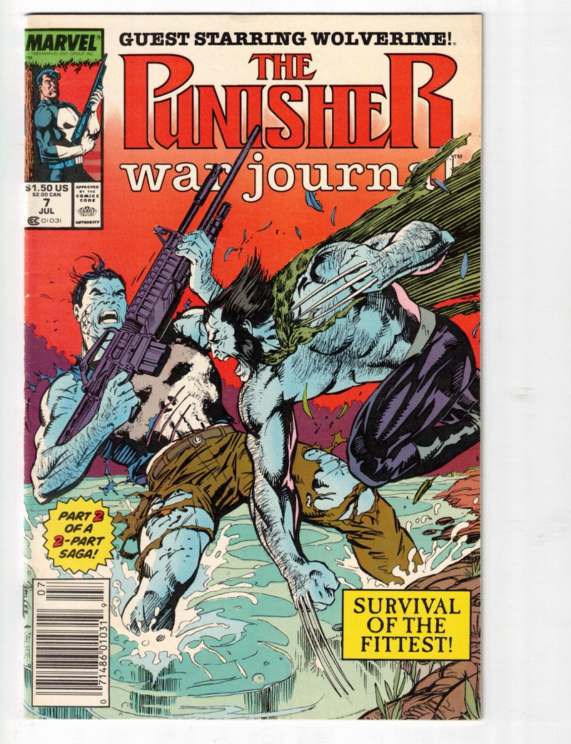 The Punisher War Journal #7 1989 Newsstand Variant