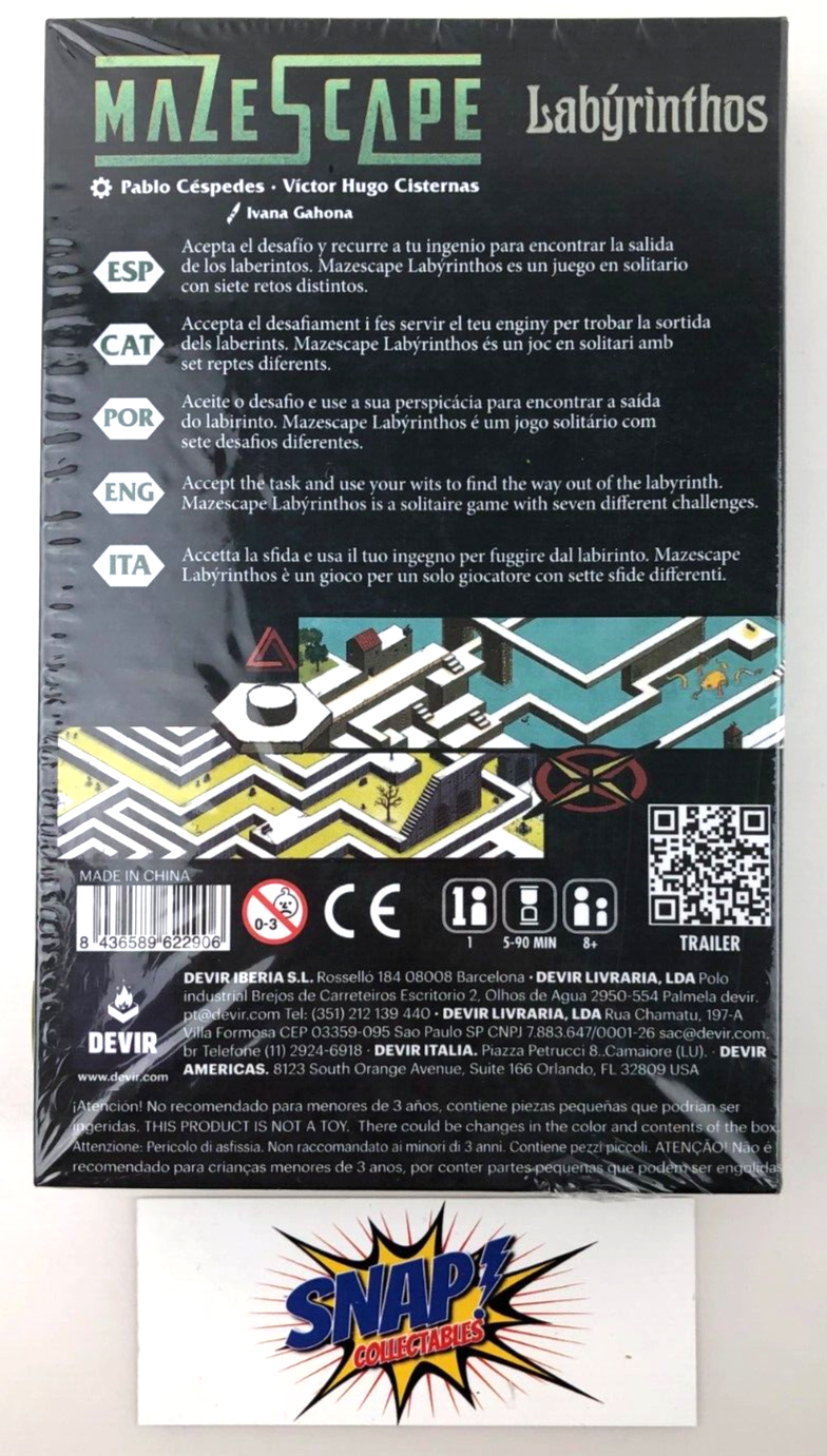Maze Scape Labrinthos Game - Sealed