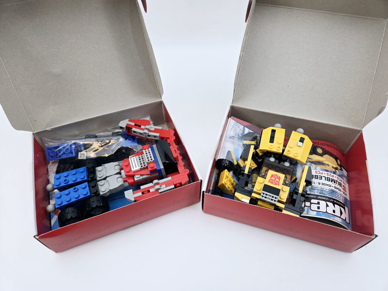 Kreo Kre-o Transformers Optimus Prime and Bumblebee 31143 31144 2 In 1 Figures