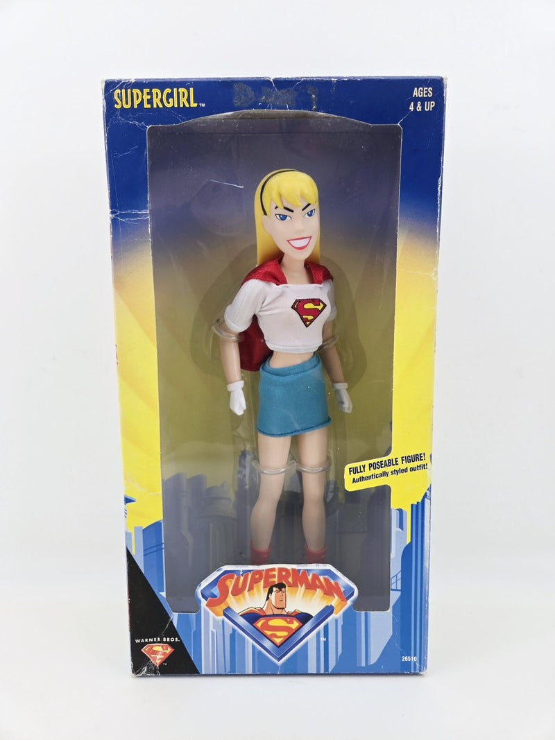 Supergirl The Animated Series Figure Doll 10" Hasbro Kenner 1999 Fully Poseable
