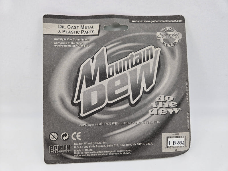 Mountain Dew Racing 38 Race Car GOLDEN WHEEL DIECAST Metal Plastic do the dew