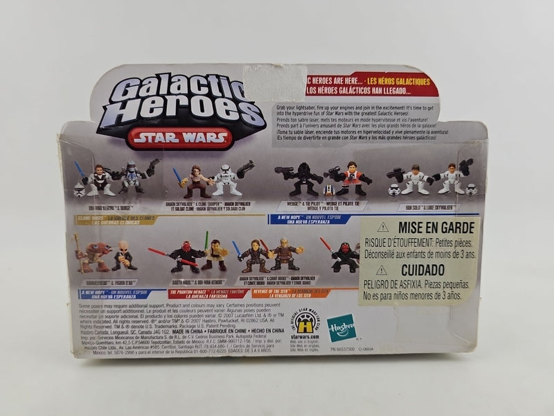 Hasbro Star Wars Galactic Heroes Luke Skywalker & Darth Vader 2-pk New