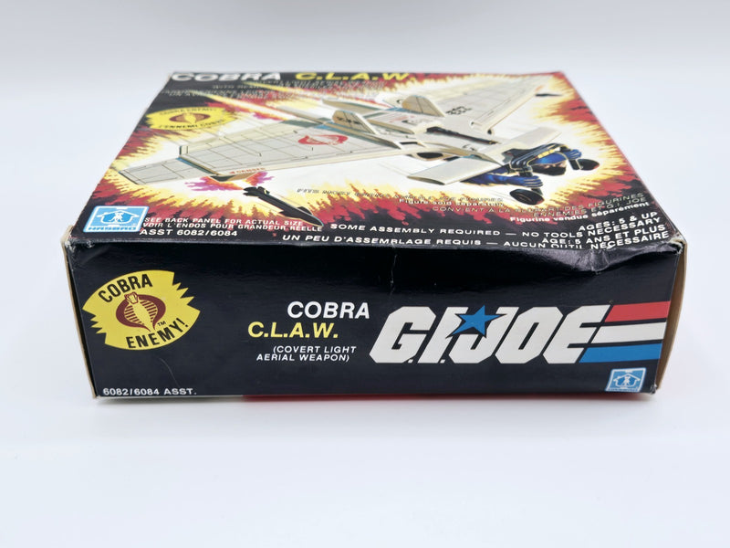 1984 GI Joe Cobra C.L.A.W. CLAW ARAH 100% COMPLETE w CANADIAN BOX NO FLAP CREASE