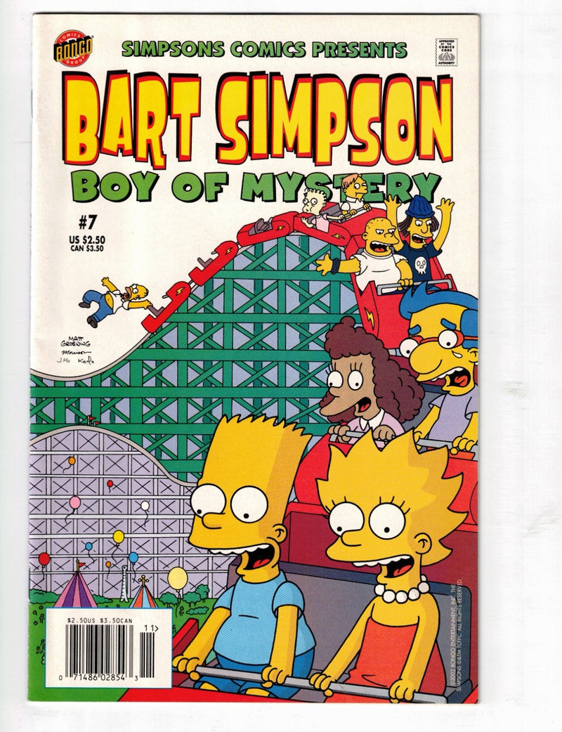 Simpsons Comics Presents Bart Simpson #7 2002 Newsstand Variant