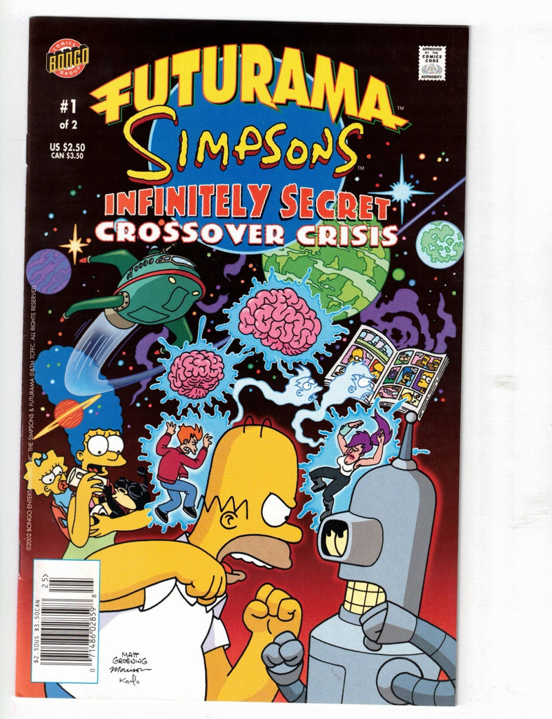 Futurama Simpsons Infinitely Secret Crossover Crisis #1 2003