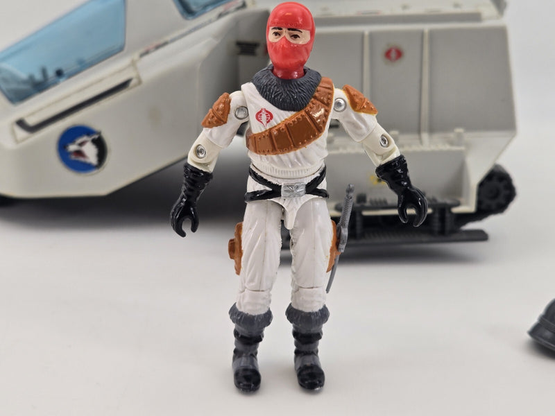 1987 GIJOE COBRA WOLF Vehicle Complete w/ Ice Viper v1 Only 1 Sai
