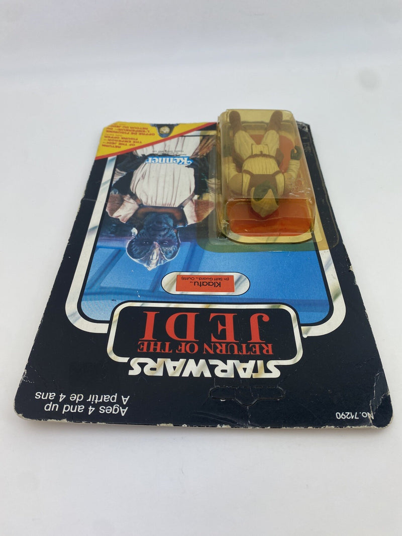 1983 Kenner Star Wars ROTJ Klaatu Skiff Guard Canada 65 Back GDE CANADIAN Read