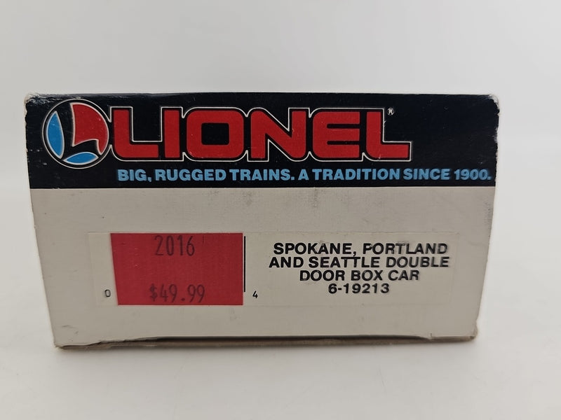 Lionel O Gauge Spokane, Portland And Seattle Railway Double Door Boxcar #19213