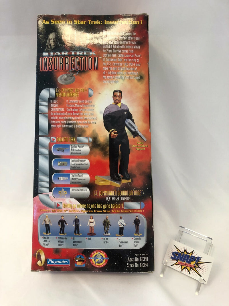 Lt. Commander Geordi La Forge - Star Trek Insurrection 1998 Playmates65350/65354