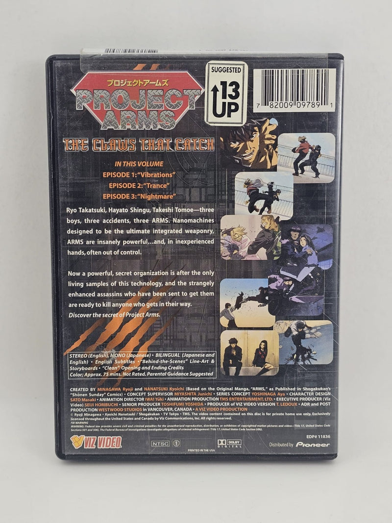Project Arms Vol. 1 : The Claws That Catch DVD
