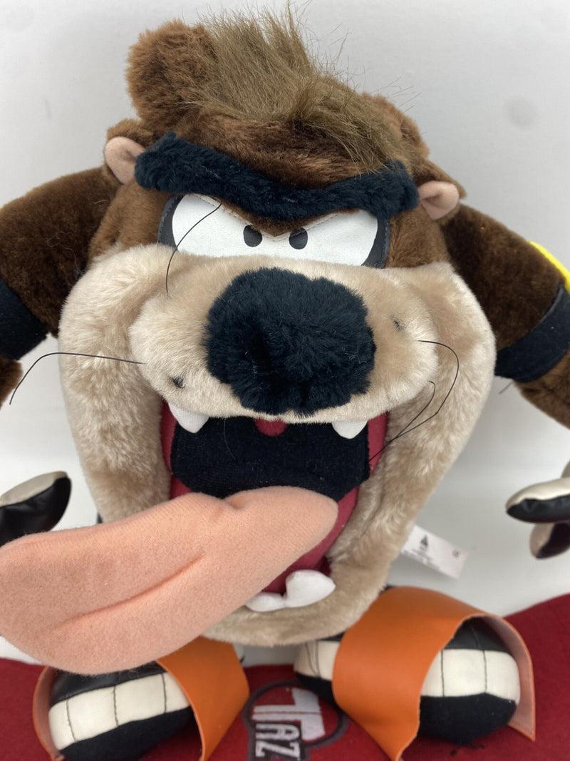 Play By Play Looney Tunes Taz Snowboarder Soft Toy Plush Space Jam 2000 Rare