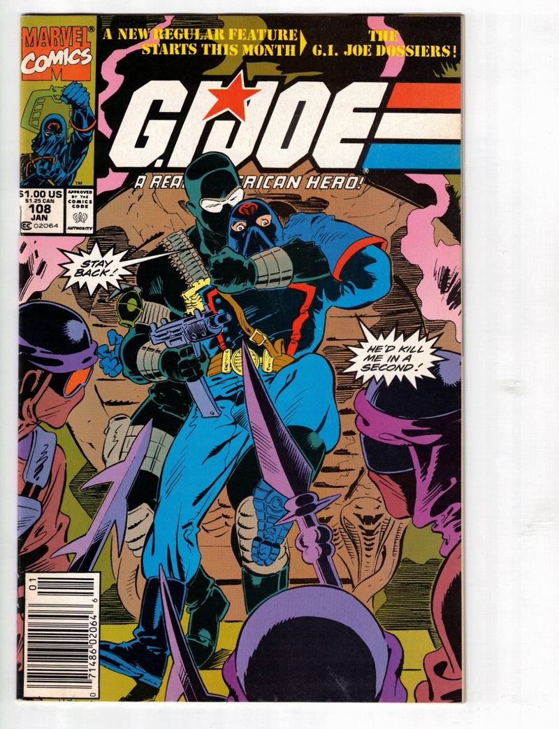 G.I. Joe A Real American Hero #108 1991 Newsstand Variant