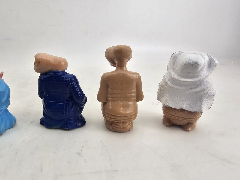 Vintage E.T. Extra Terrestrial 2" PVC Figure 1982 LJN Toys 80s lot of 7