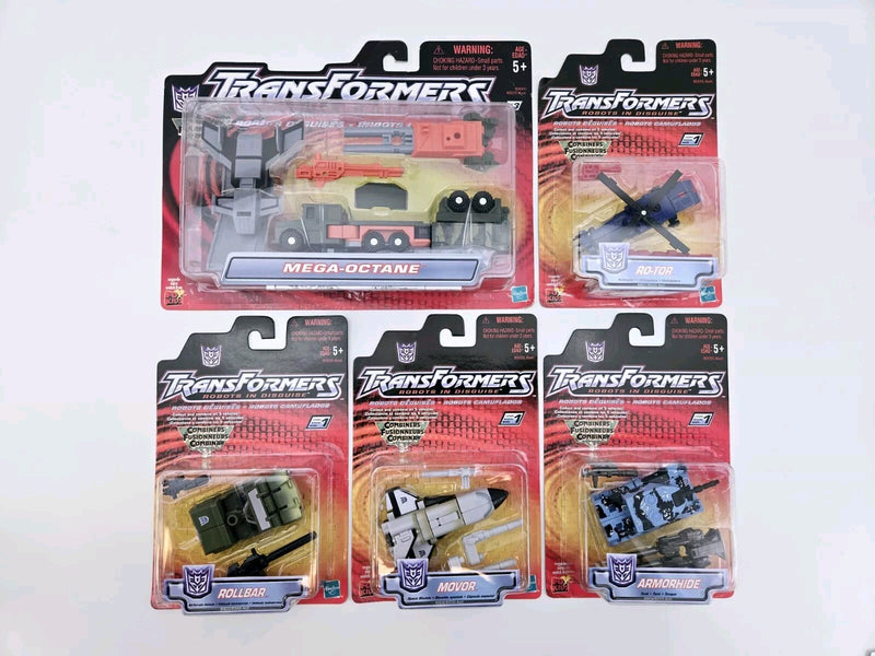 Transformers Robots In Disguise RID Ruination 5 Figure Set MOSC SUPER MINTY LOOK