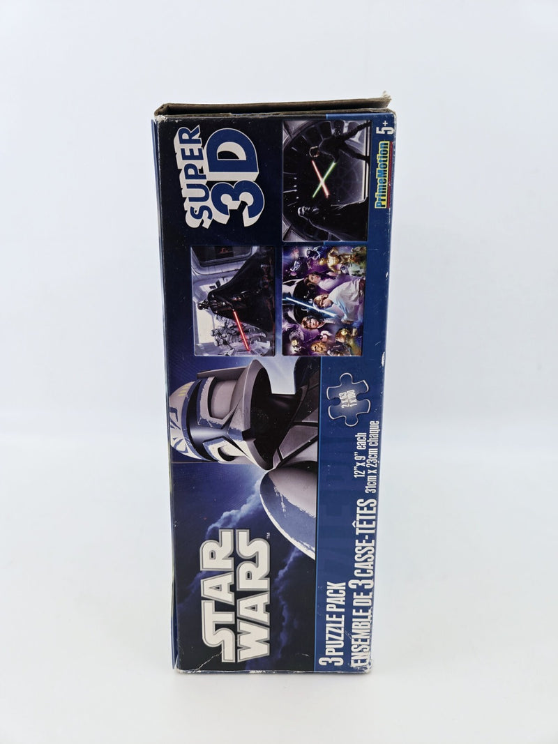 Unopened Star Wars Super 3D 6 Puzzle Pack by Cardinal Industries 2011