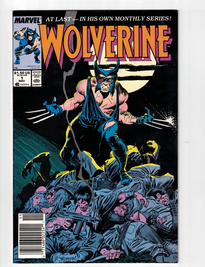 Wolverine #1 1988 First Wolverine Solo Series Black Costume Newsstand Variant