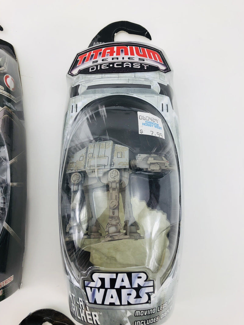 Star Wars Titanium Series Lot A Wing ATAT ATAP B WING TRADE FEDERATION AAT