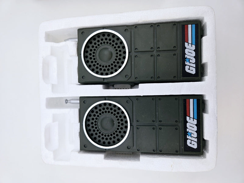 2 Solid State Walkie Talkies G.I Joe 1985 Vintage Action Accessory Clean