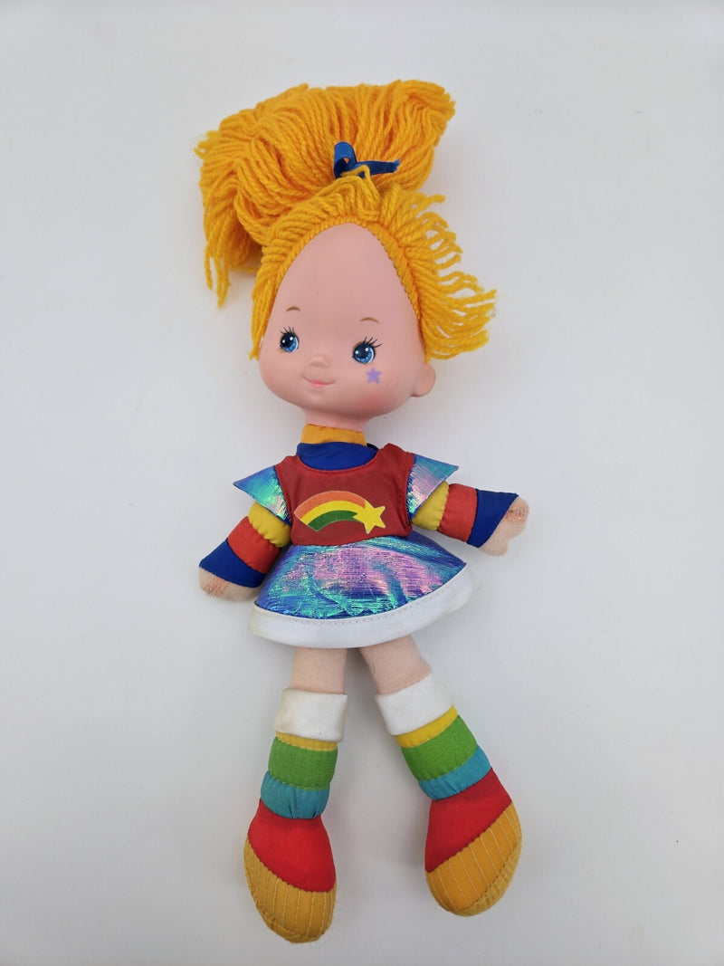 Vintage 1983 RAINBOW BRITE Large 10 Inch Rainbow Brite  Plush Doll CLEAN MINTY