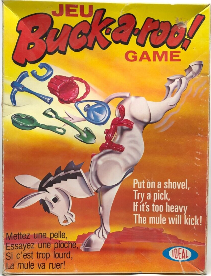 Buck-a-Roo! Game 1970 Ideal Toy Corp Near Complete Open Box