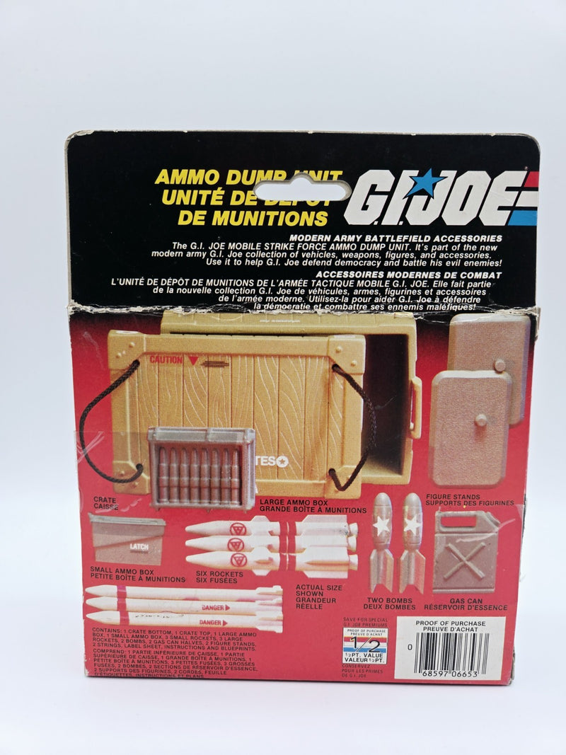 GI Joe Ammo Dump Unit 100% Complete CANADIAN OFFERLESS BOX 1985 MUST SEE PICS!