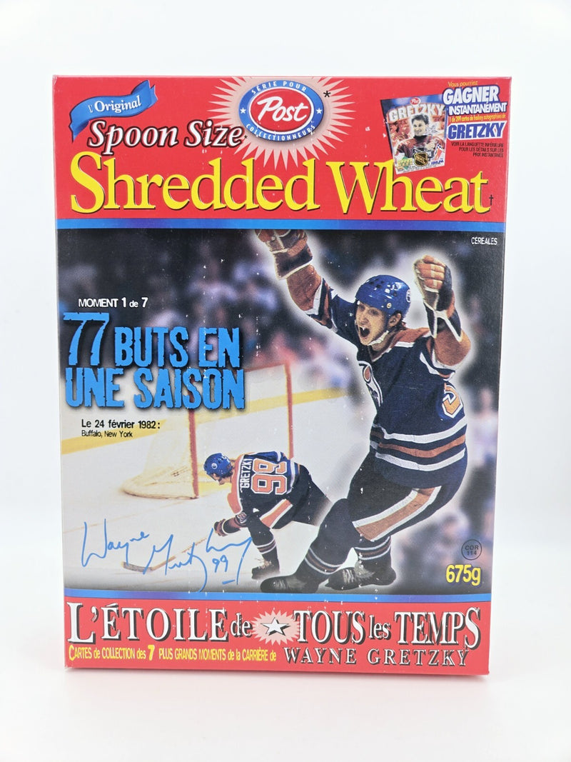 Wayne Gretzky New York NHL Hockey 1999 Cereal Box Moment 1/7 Shredded Wheat