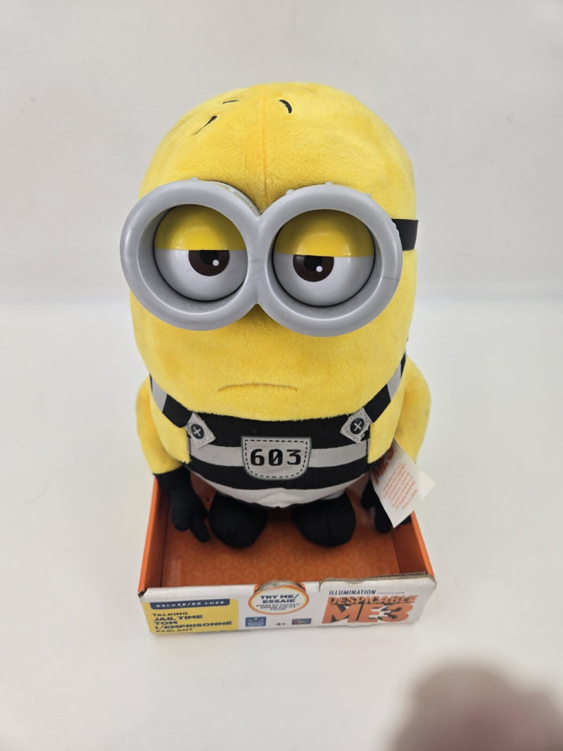 Despicable Me 3 Deluxe Talking Jail Time Tom Minion 9" Plush WALMART EXCLUSIVE