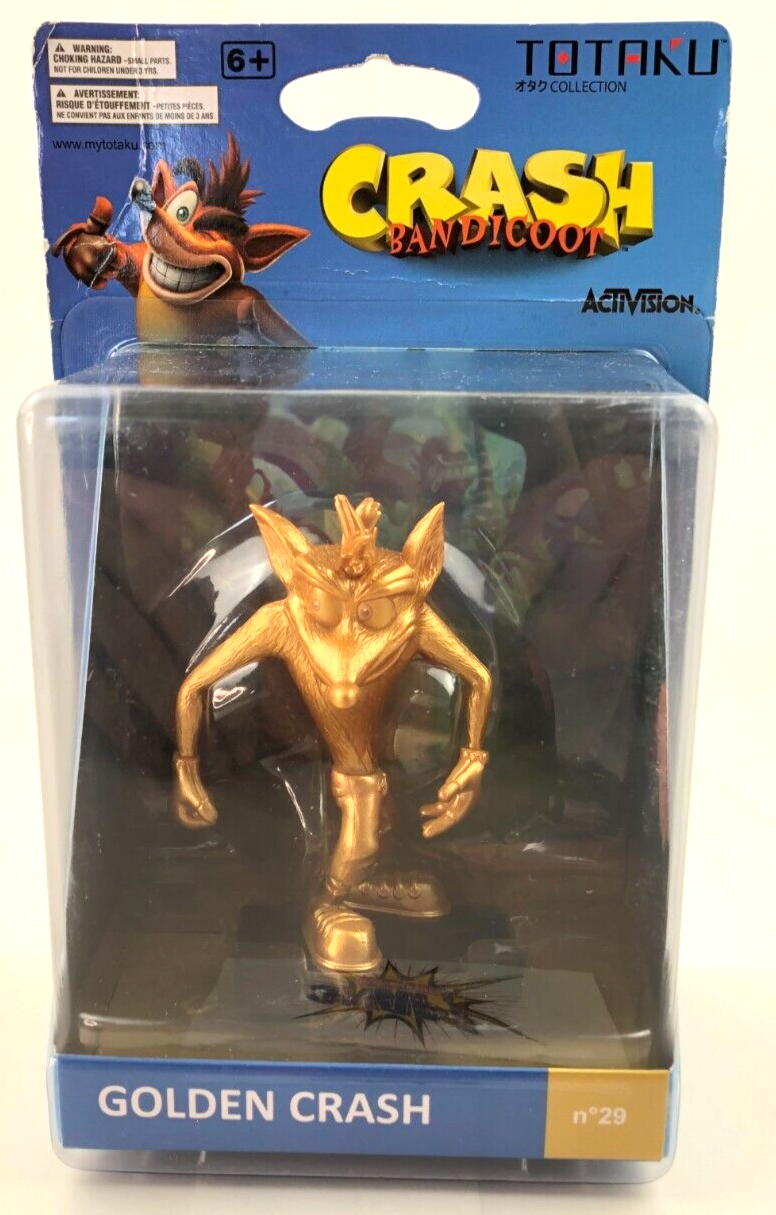 Golden Crash Bandicoot Figure No29 Totaku Collection 2018 ThinkGeek