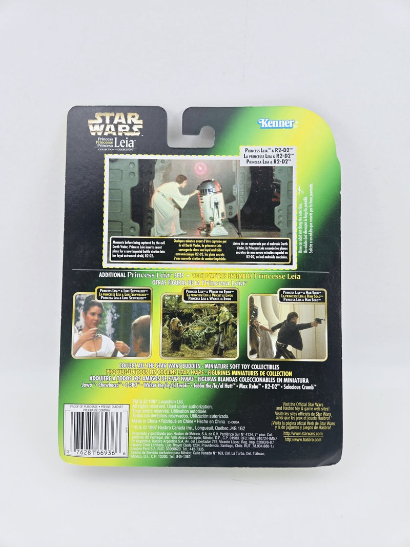 Star Wars Power of the Force Princess Leia and R2-D2 Action Figure MOC