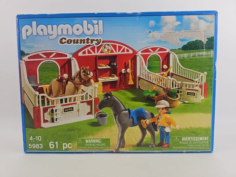 Playmobil Country Pony Stable Set 5983 Farm 2013 Retired New Sealed